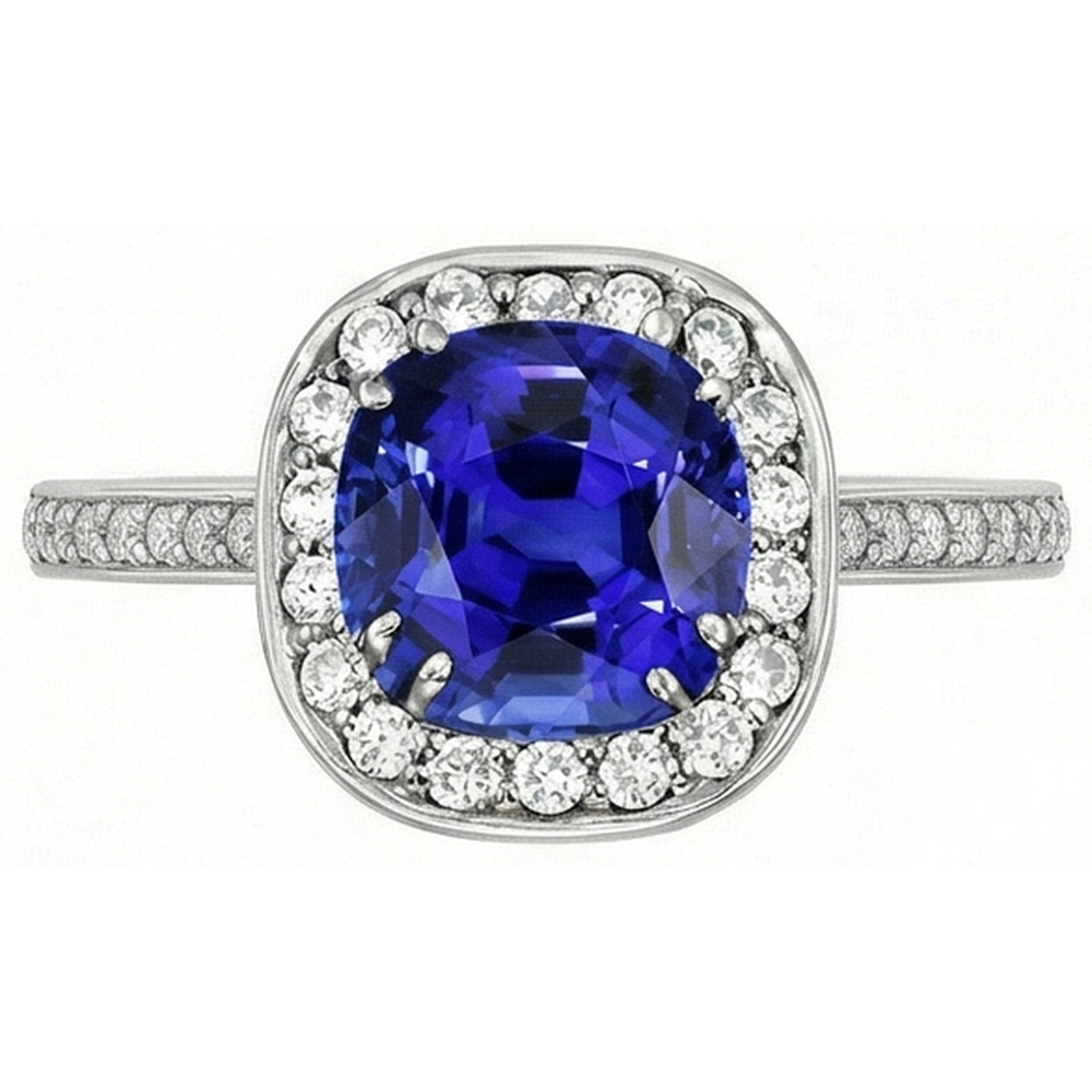echter round diamant 3Karat ring Seitenansicht