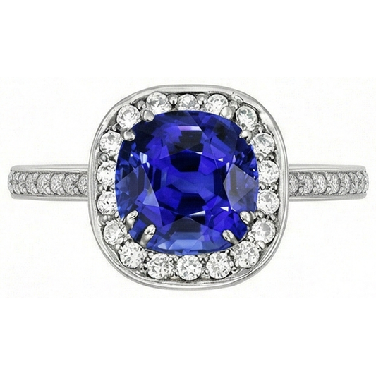 echter round diamant 3Karat ring Seitenansicht