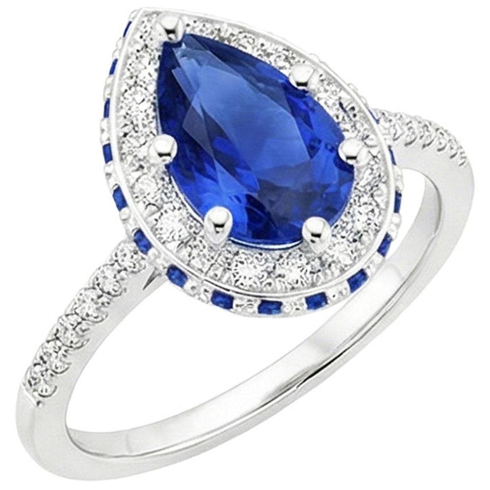 echter round diamant 5.25Karat ring Draufsicht