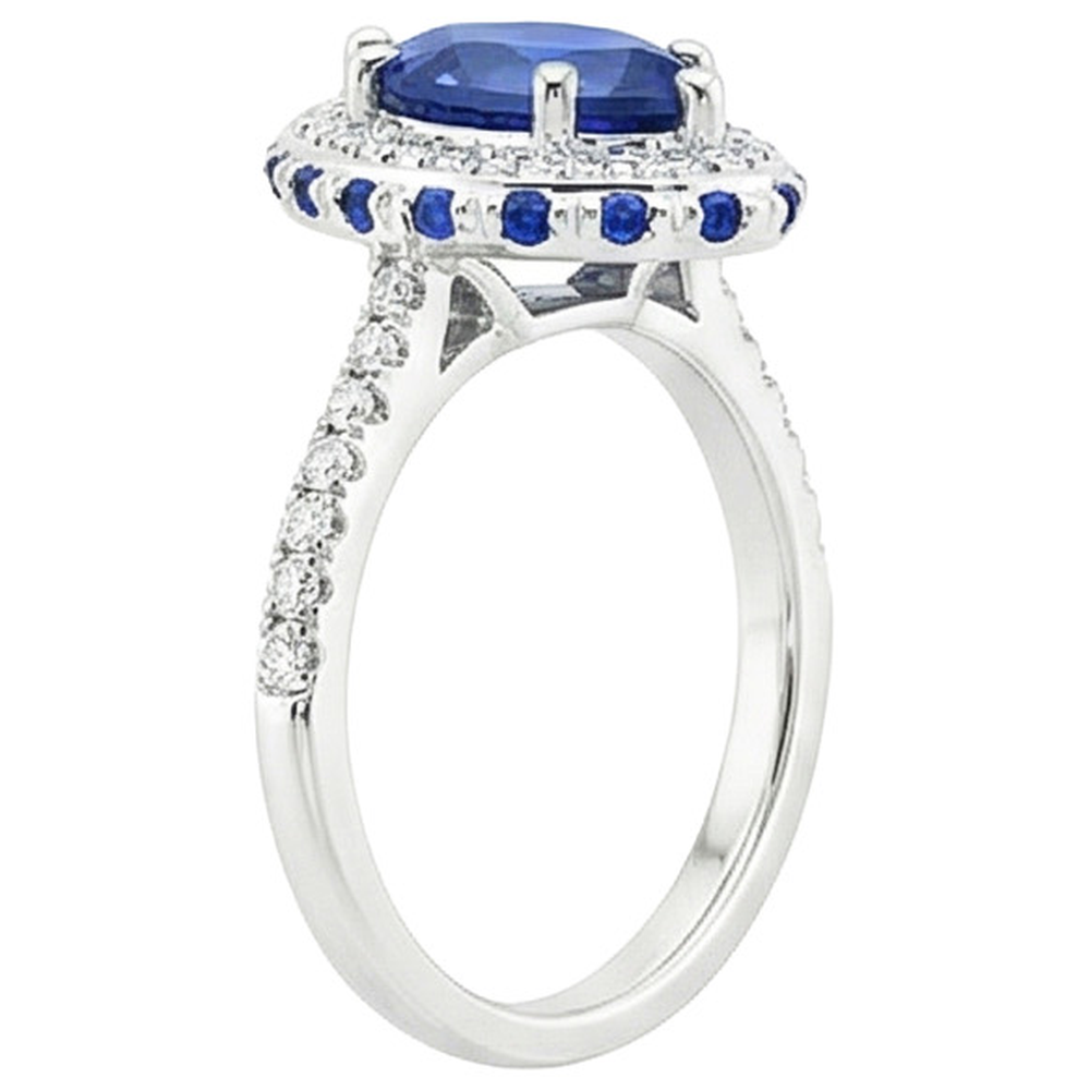 echter round diamant 5.25Karat ring auf Weiß