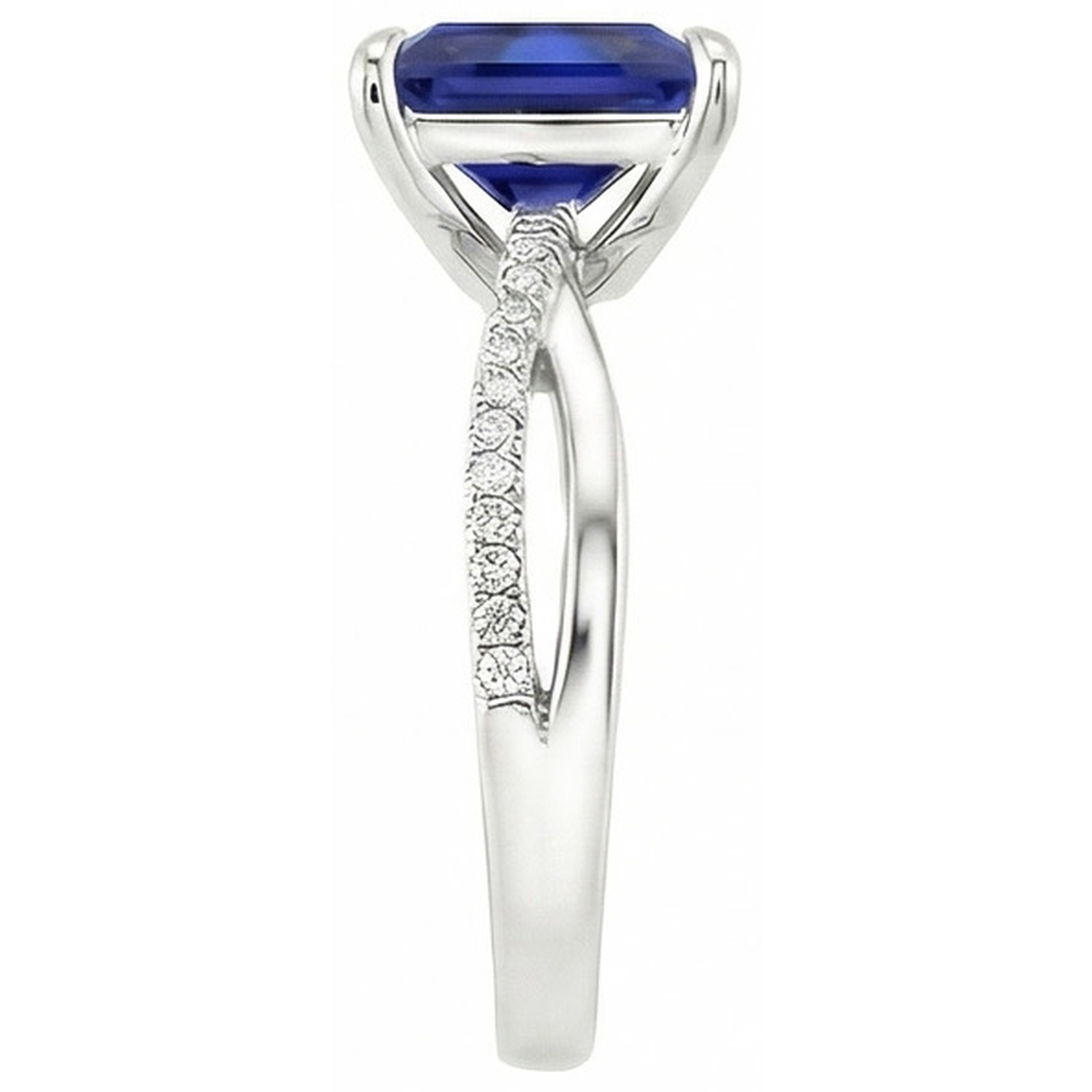 echter round diamant 5.50Karat ring auf Weiß