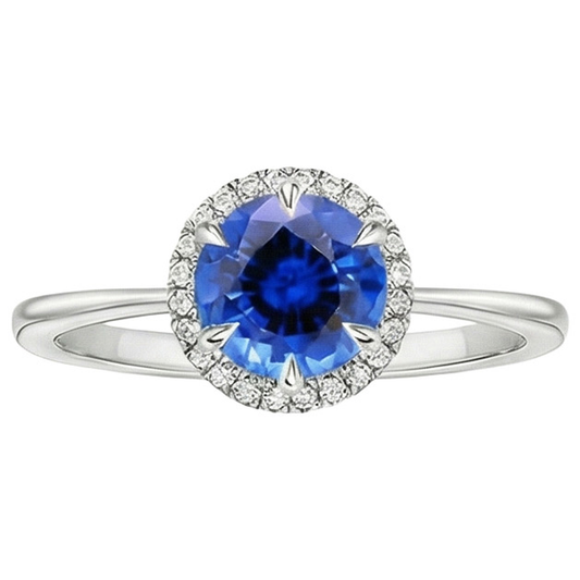 echter round diamant 2.50Karat ring Detailansicht
