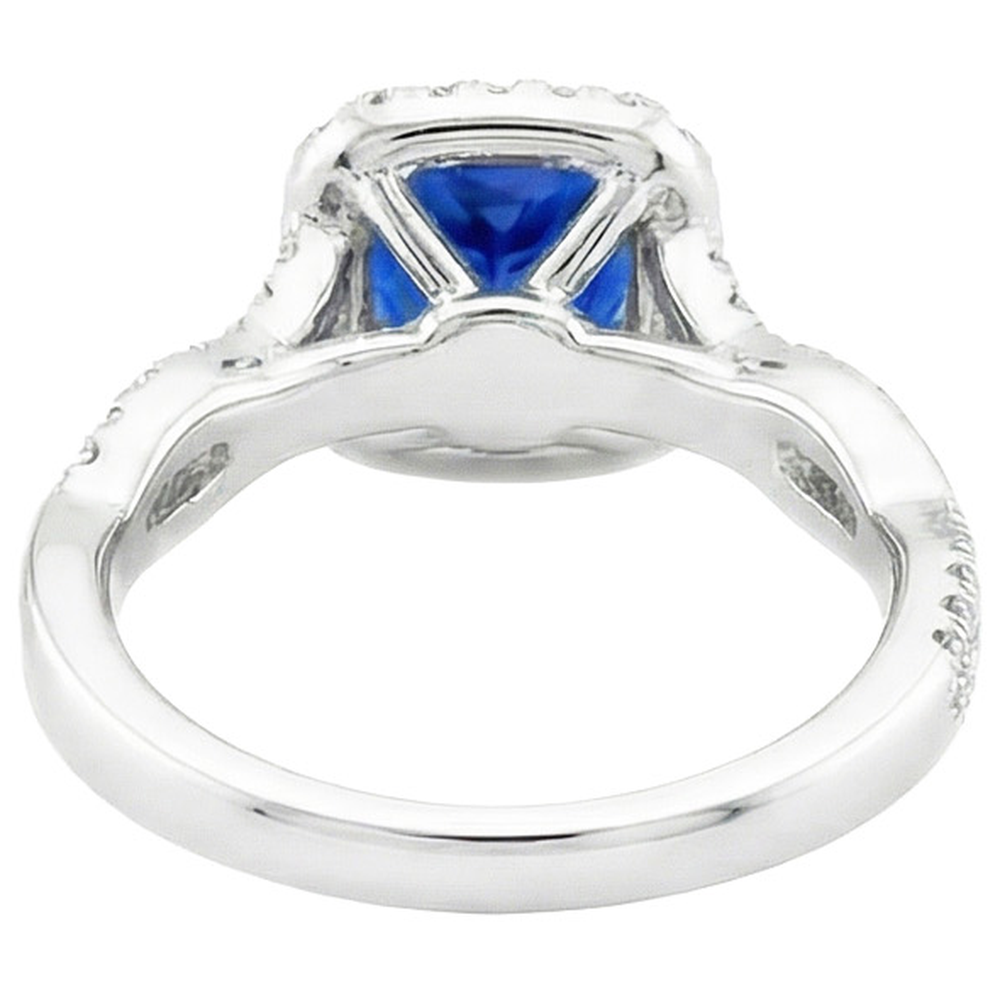 echter round diamant 3.25Karat ring Seitenansicht