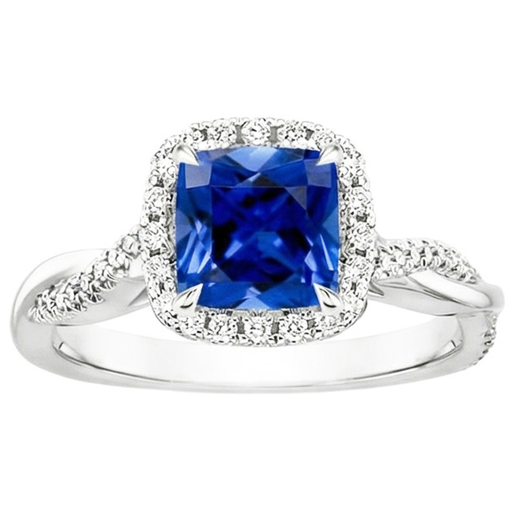 echter round diamant 3.25Karat ring Profilansicht