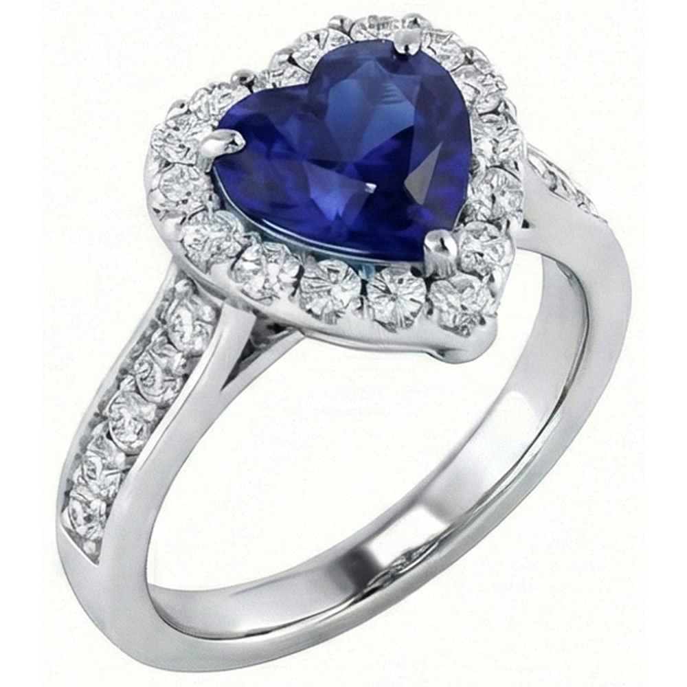 echter round diamant 4Karat ring Seitenansicht