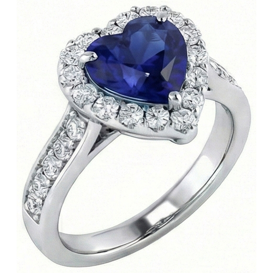 echter round diamant 4Karat ring Seitenansicht