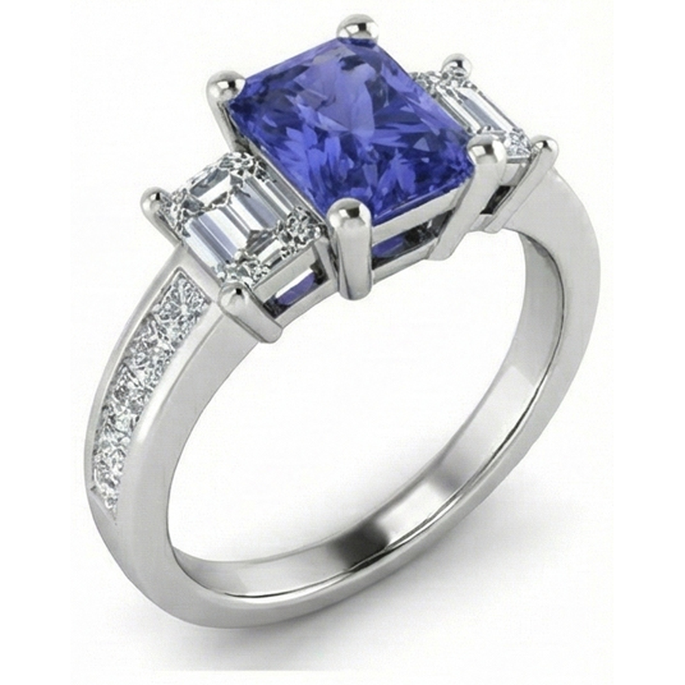 echter princess diamant 3Karat ring Detailansicht