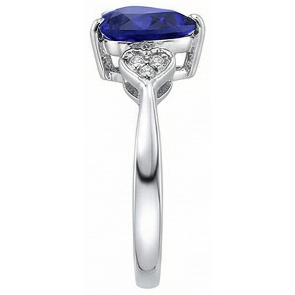 echter round diamant 2.50Karat ring Draufsicht