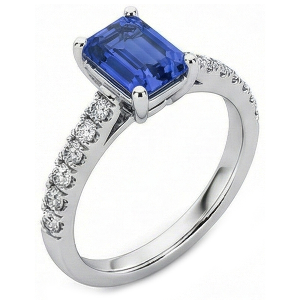 echter round diamant 2.50Karat ring Seitenansicht