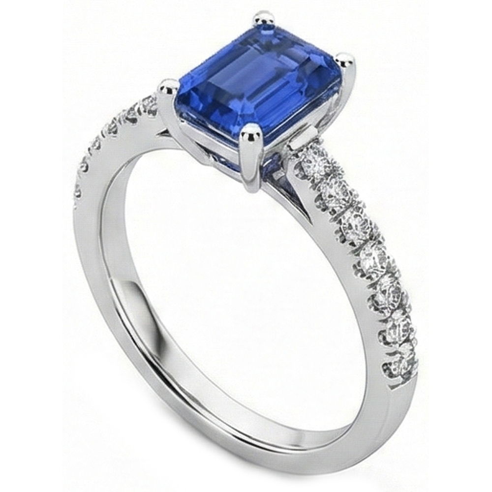 echter round diamant 2.50Karat ring Draufsicht