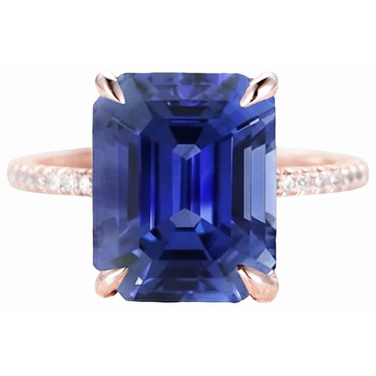 echter round diamant 4.50Karat ring Seitenansicht