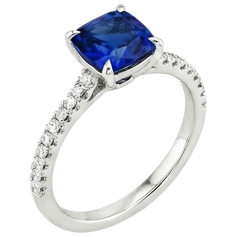 echter round diamant 3.25Karat ring Detailansicht