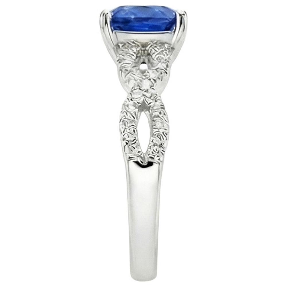 echter round diamant 2.75Karat ring Profilansicht