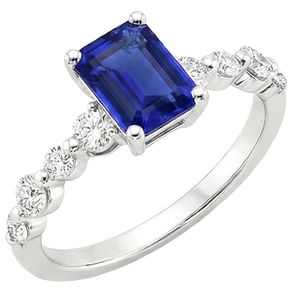 echter round diamant 4.50Karat ring Seitenansicht