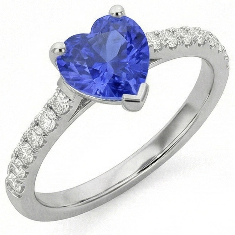 echter round diamant 3Karat ring Seitenansicht