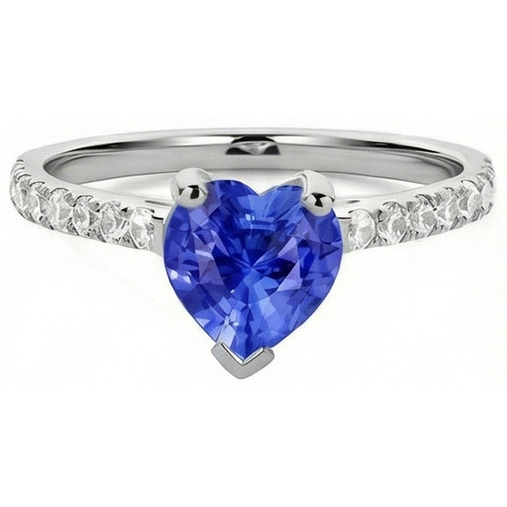 echter round diamant 3Karat ring Detailansicht