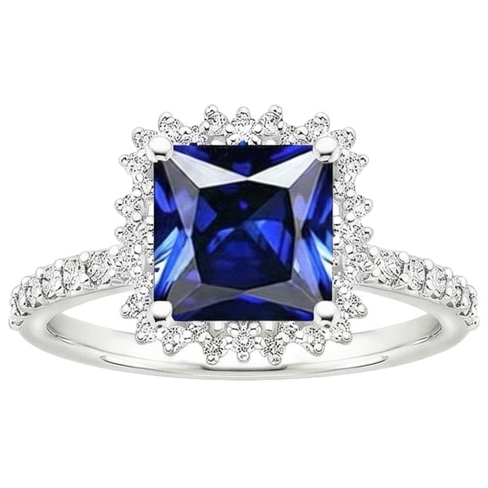 echter round diamant 6.25Karat ring Profilansicht