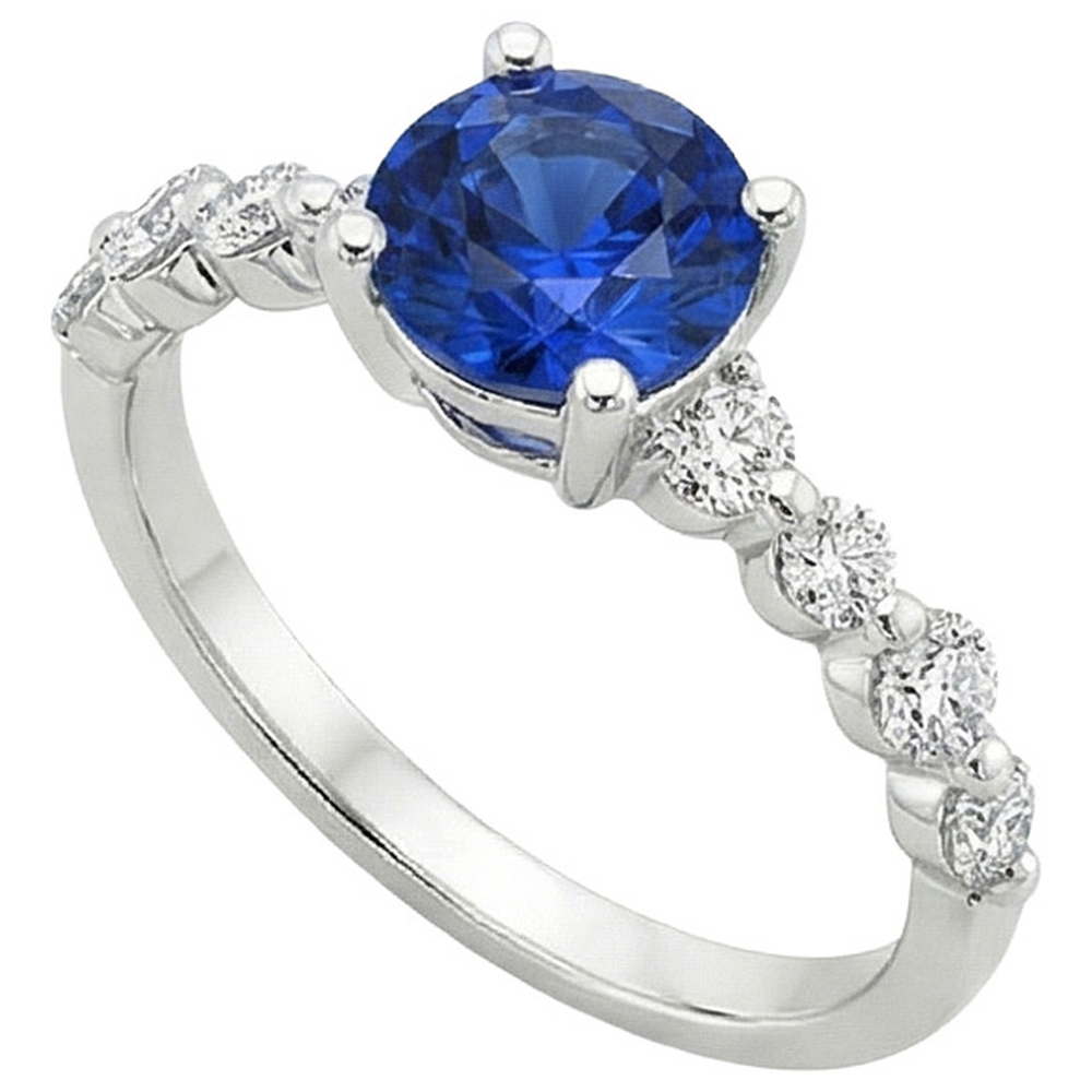 echter round diamant 3Karat ring Seitenansicht