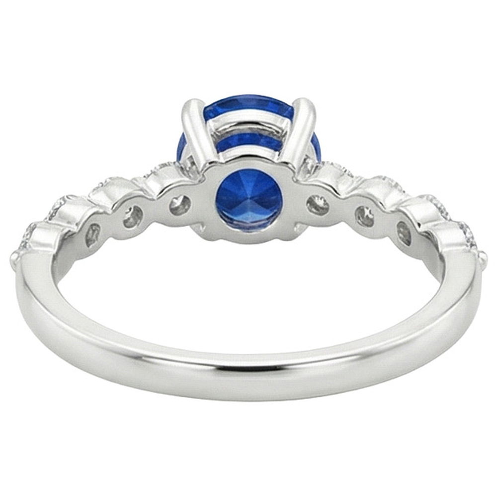 echter round diamant 3Karat ring auf Weiß