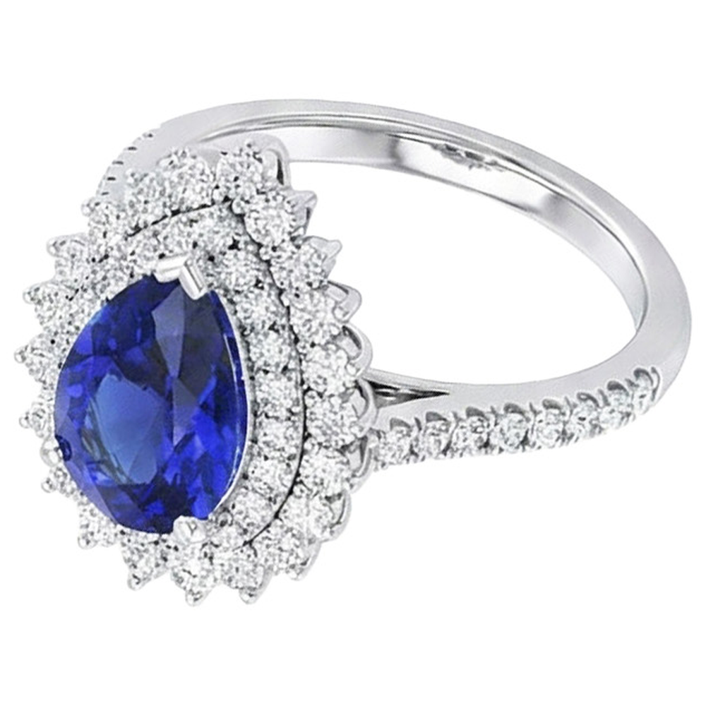 echter round diamant 5.50Karat ring Seitenansicht
