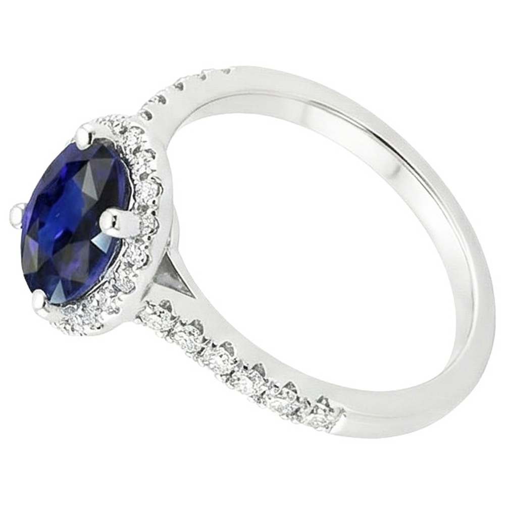 echter oval diamant 4Karat ring Detailansicht