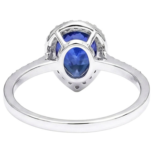 echter round diamant 3.75Karat ring Vorderansicht
