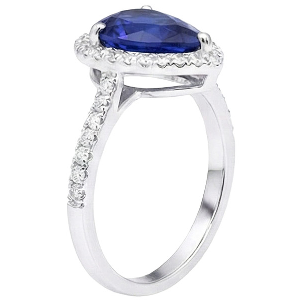 echter round diamant 3.75Karat ring Detailansicht