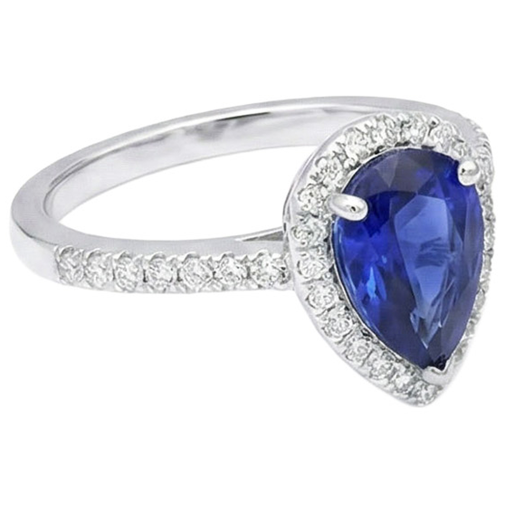 echter round diamant 3.75Karat ring Draufsicht