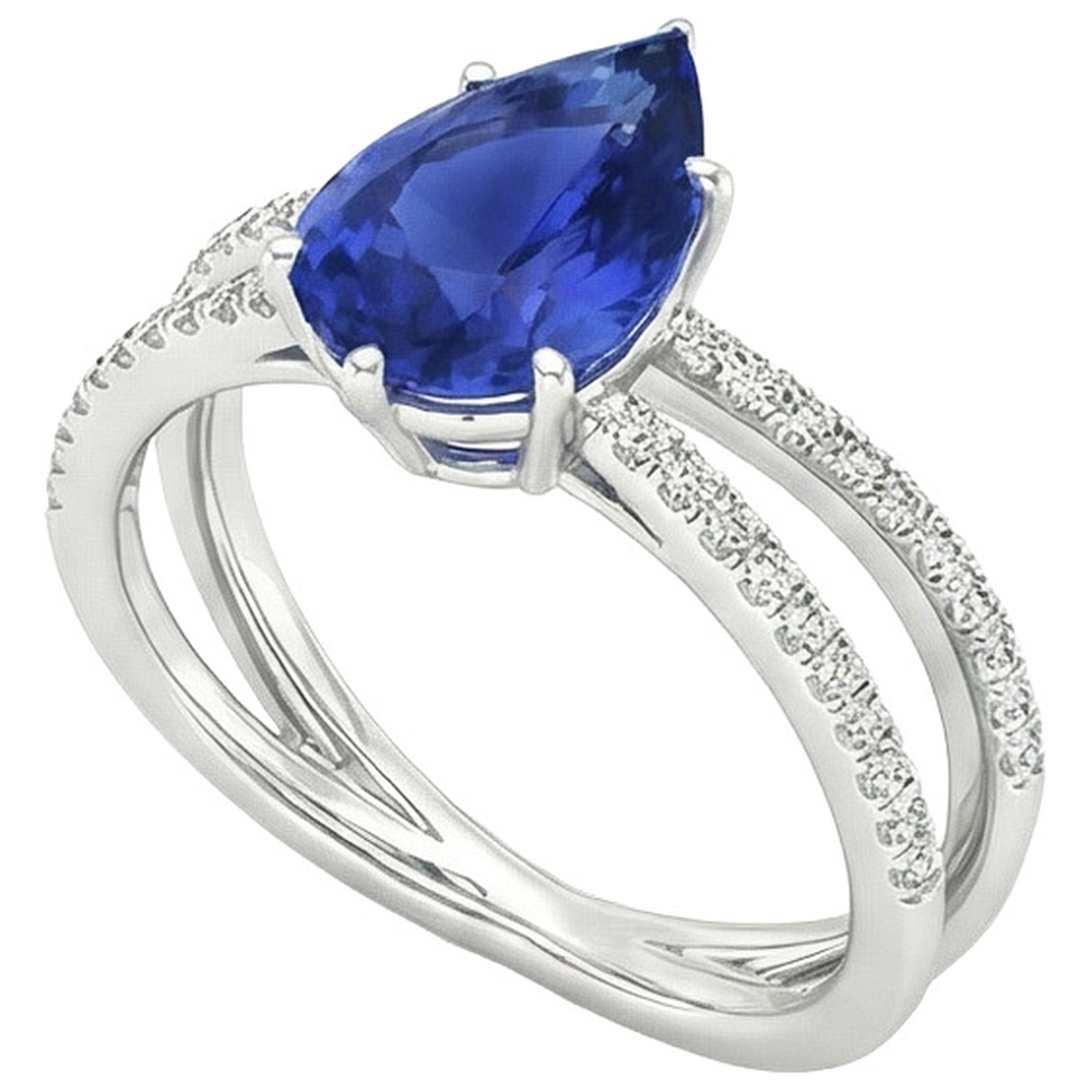 echter round diamant 5Karat ring Seitenansicht
