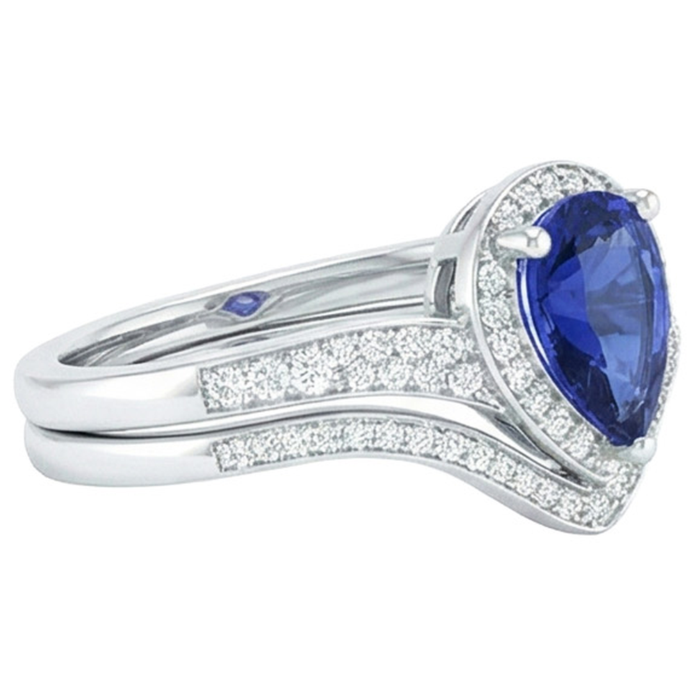 echter round diamant 2.75Karat ring Profilansicht