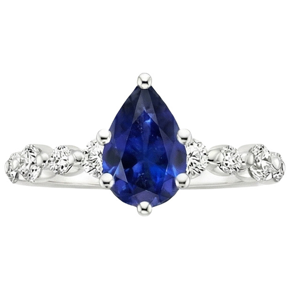 echter round diamant 6.75Karat ring Detailansicht
