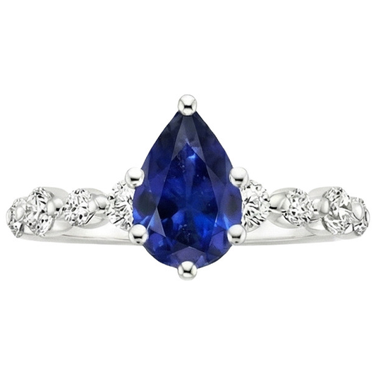 echter round diamant 6.75Karat ring Detailansicht