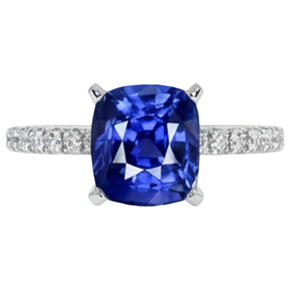 echter round diamant 2.50Karat ring Vorderansicht
