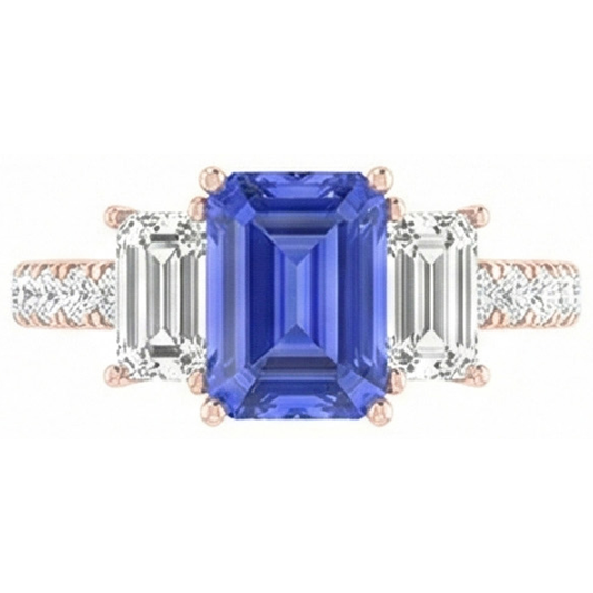 echter round diamant 3Karat ring Seitenansicht