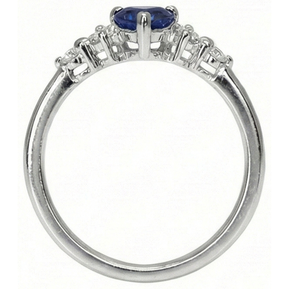 echter round diamant 1.25Karat ring Profilansicht
