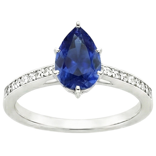 echter round diamant 7.25Karat ring Detailansicht
