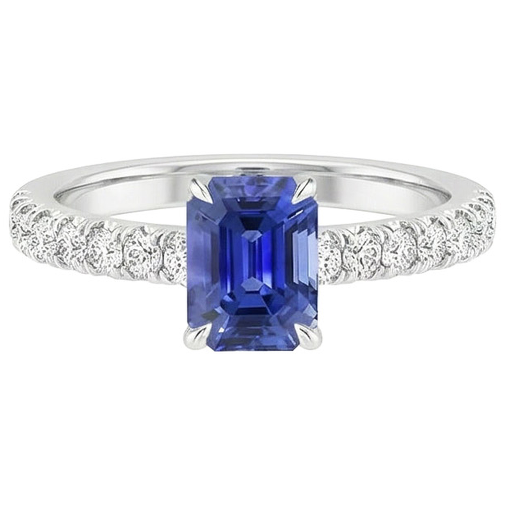 echter round diamant 4.25Karat ring Profilansicht