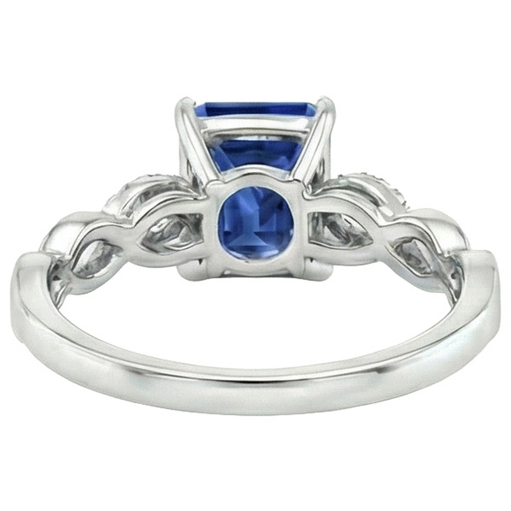 Ausgefallener 7 Carat Saphir Verlobungsring