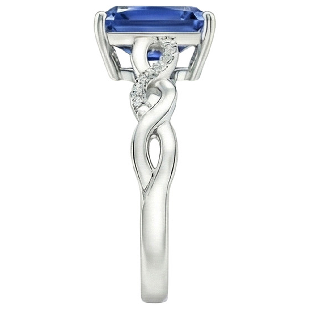 Ausgefallener 7 Carat Saphir Verlobungsring