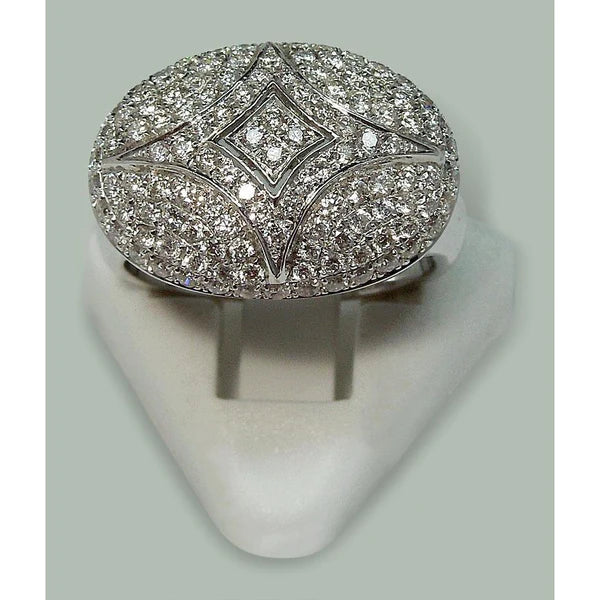 Ausgefallener runder Echt Diamant-Verlobungsring 1,27 Karat Weißgold 14K
