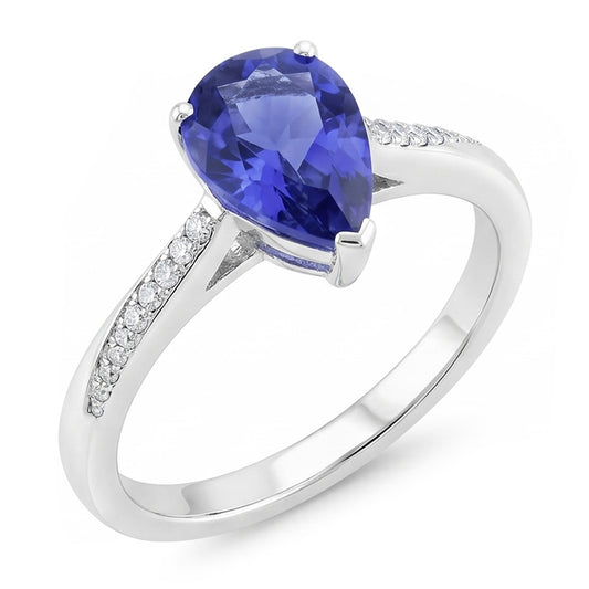 Authentischer Royalblauer Saphir Edelstein-Ring 1,50 Karat – 14K