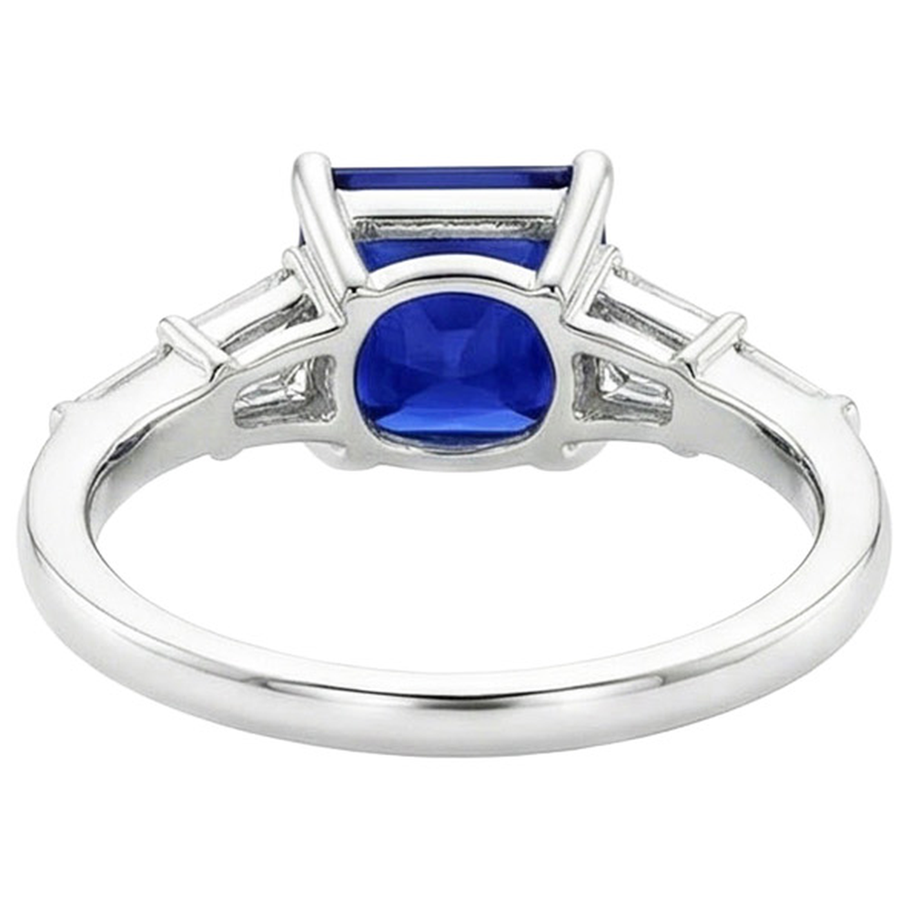echter baguette diamant 5.50Karat ring Draufsicht
