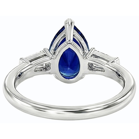 echter baguette diamant 2.50Karat ring Seitenansicht