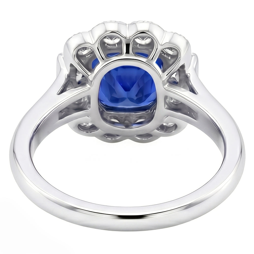 echter baguette diamant 2.50Karat ring Profilansicht