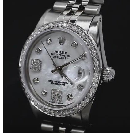 Rolex-Datum Diamant-Lünette