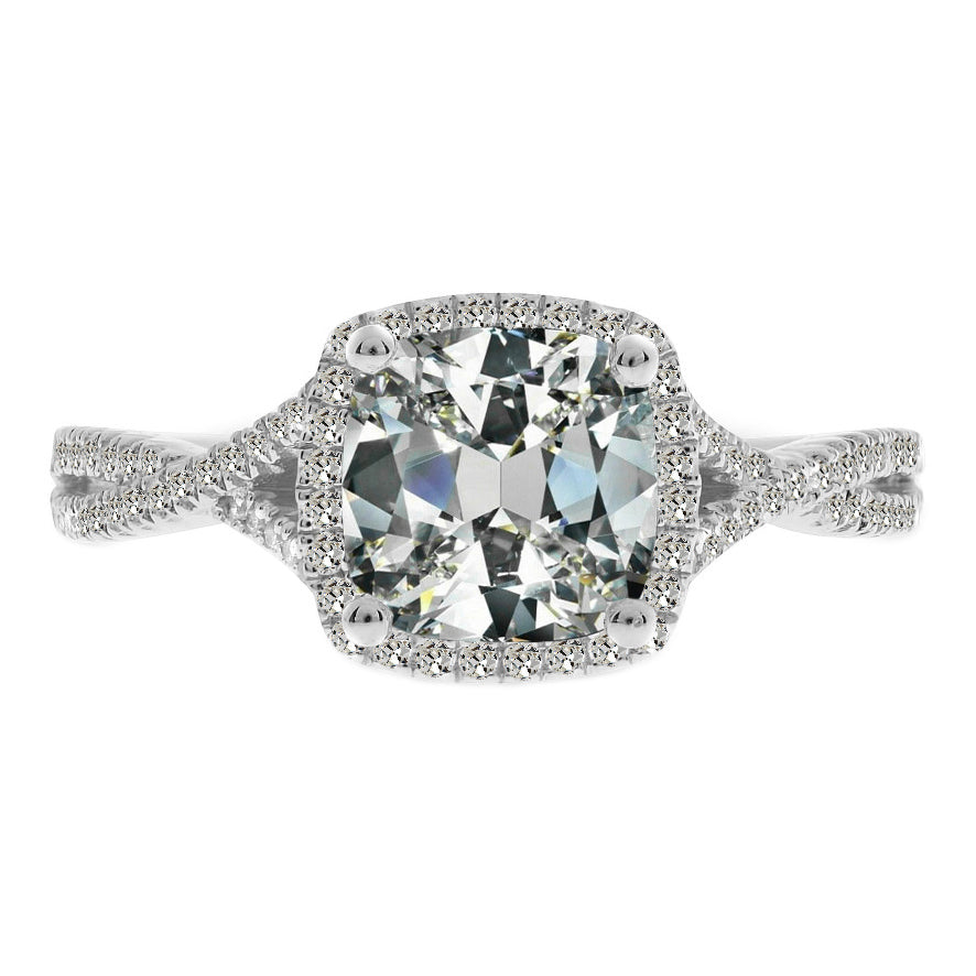 Naturreiner Brillant Halo-Ring – Hauptansicht