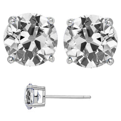 14K Weißgold Ohrhänger mit Diamant – 8 Karat