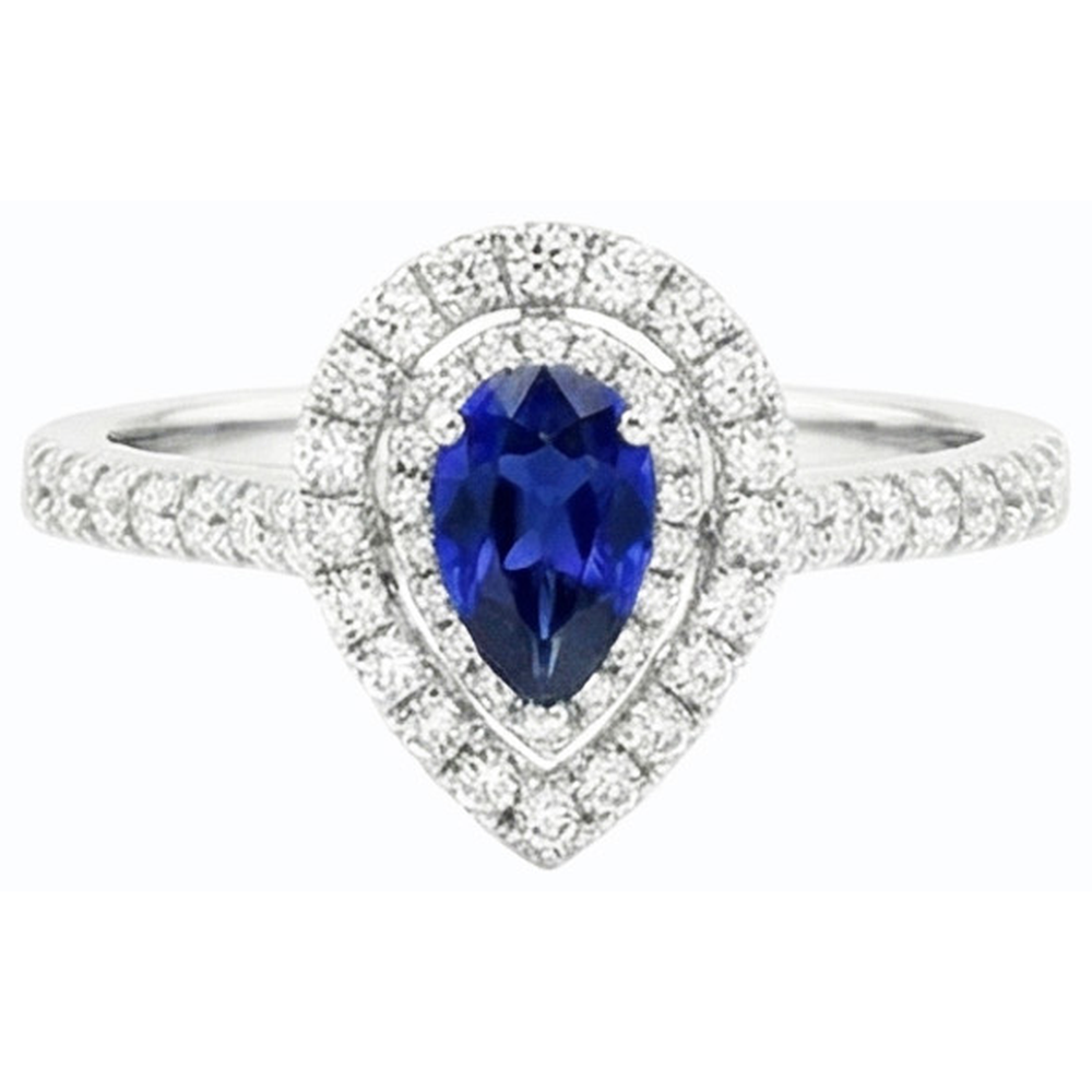 echter round diamant 2.50Karat ring Draufsicht