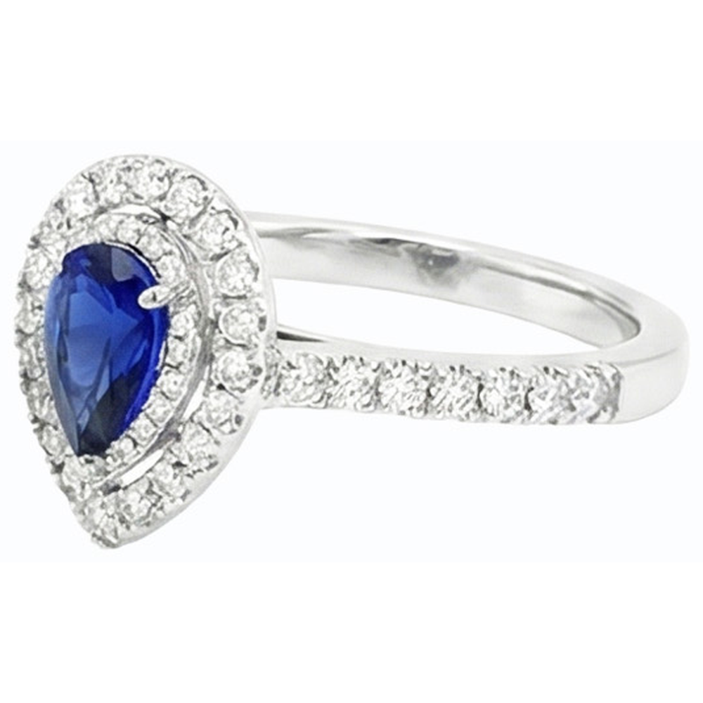 echter round diamant 2.50Karat ring Profilansicht