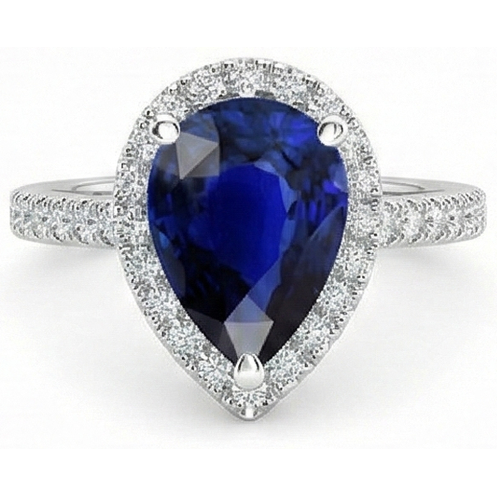 echter round diamant 5Karat ring Seitenansicht